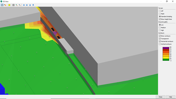 ruido com controle 3d